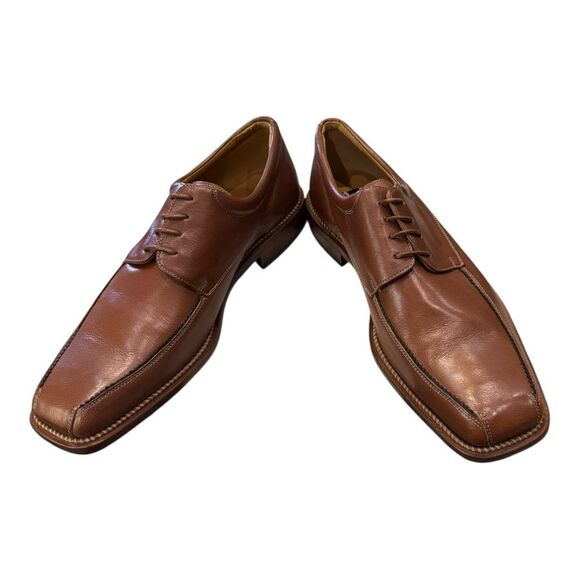 New Mezlan “Canova” Men\'s Tan Leather Oxford Dress Shoes 9 main image 6